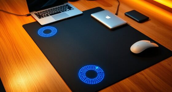 wireless charging desk mats