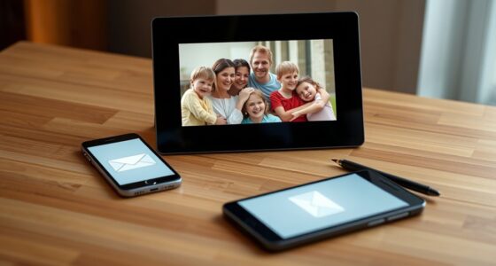 email enabled digital photo frames