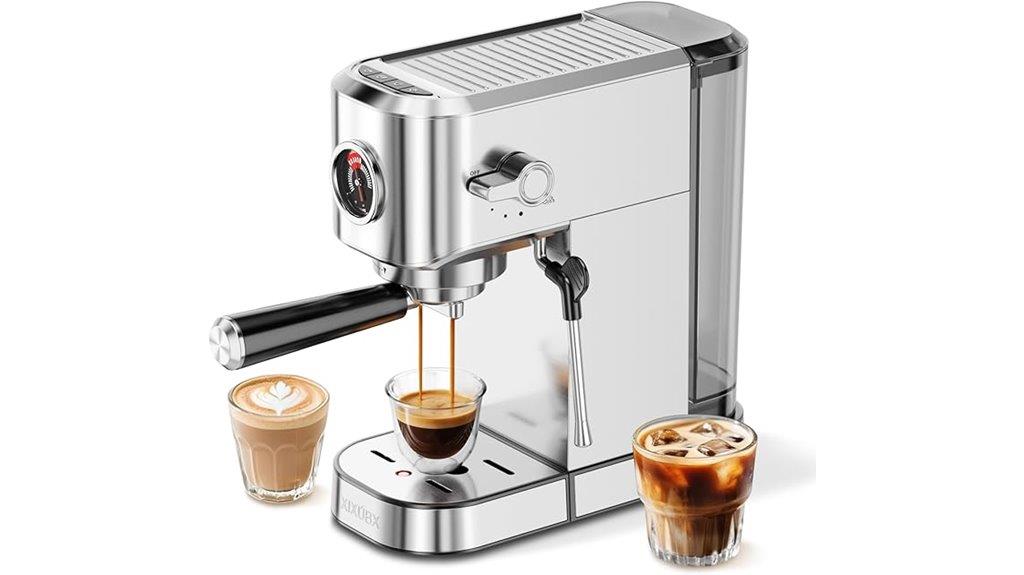espresso machine with milk frother