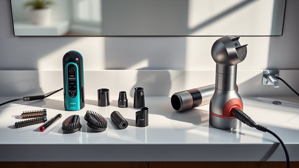 hair styling features comparison