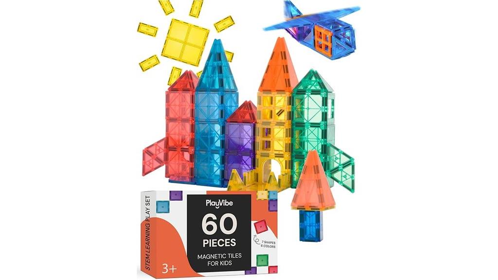 magnetic building tile set