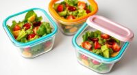 top glass food storage