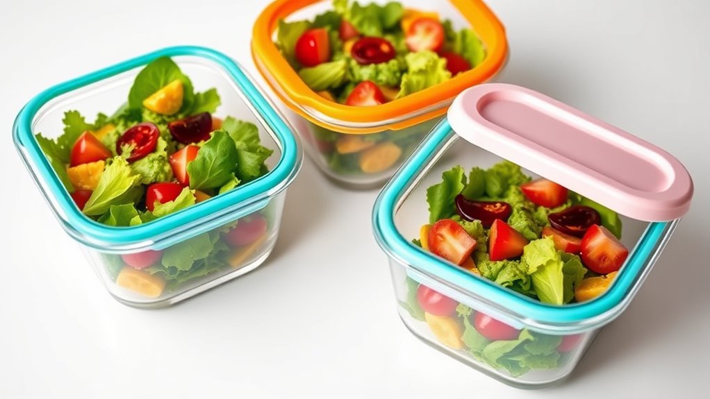 top glass food storage