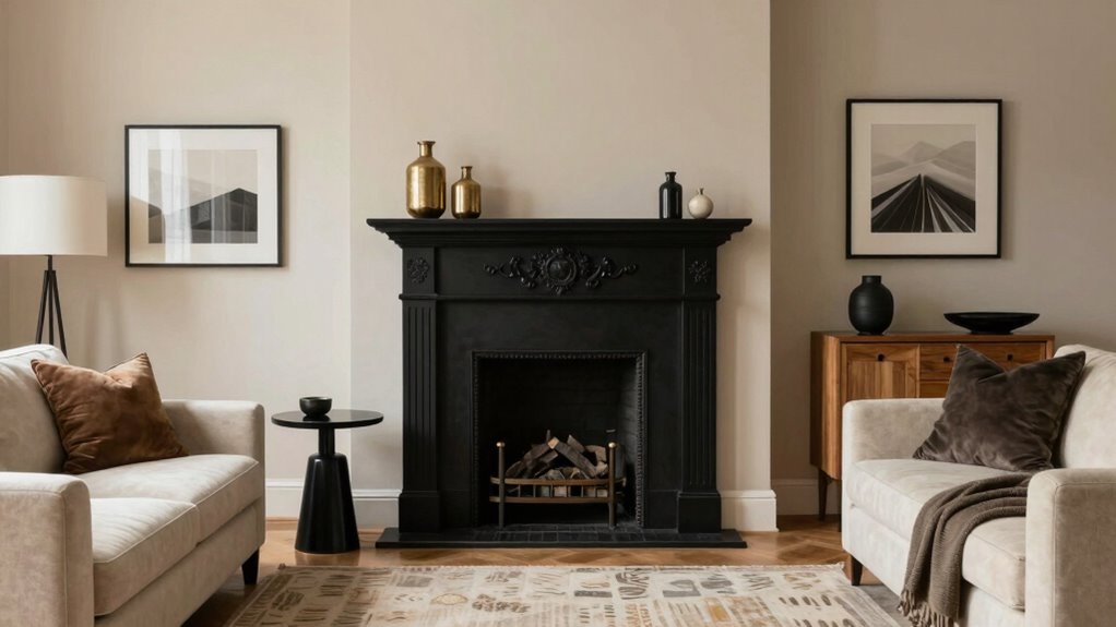 achieve harmonious black accents