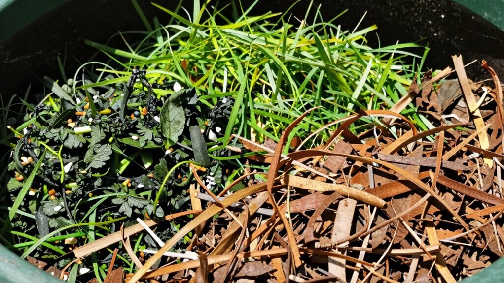 balance brown green compost