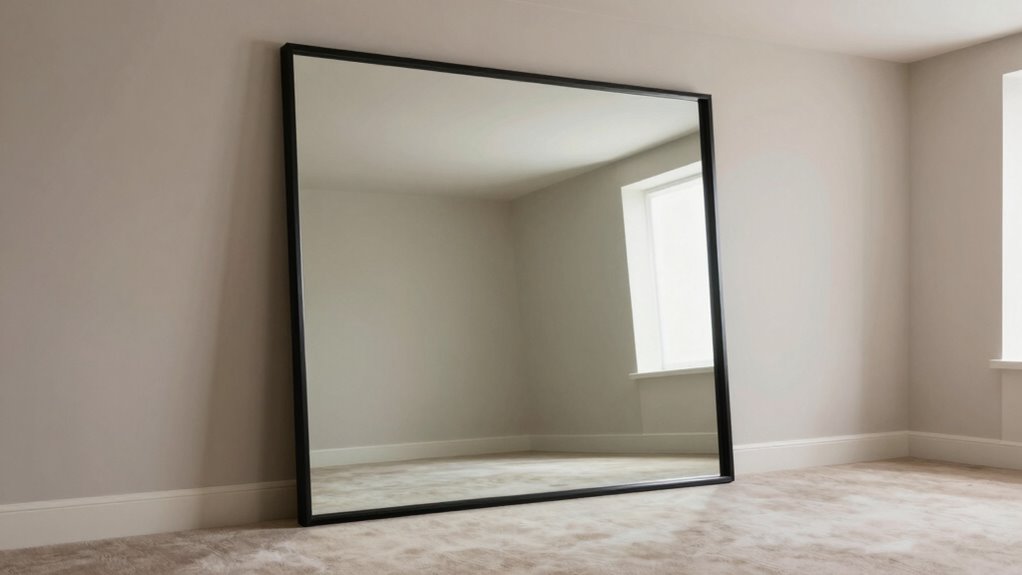 choosing oversized bedroom mirror