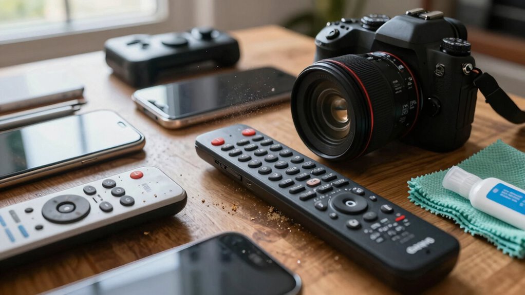 clean devices regularly with uv