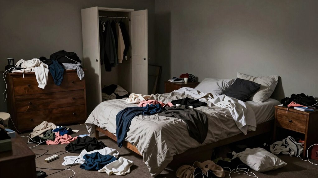 clutter disrupts restful sleep