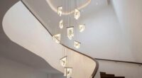 contemporary stairwell lighting ideas