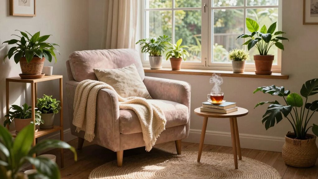 create calm relaxation space