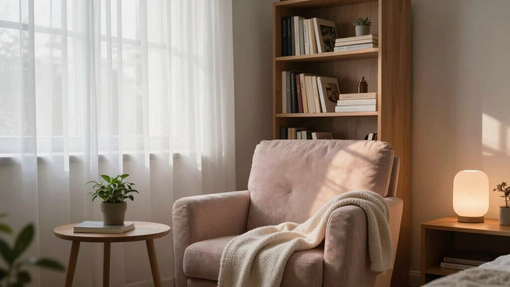 create calm relaxation space