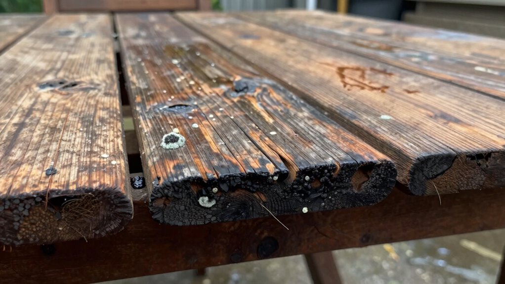 identify moisture related furniture damage