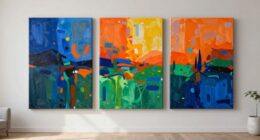 large canvas triptych sets