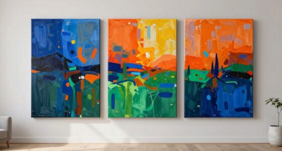 large canvas triptych sets