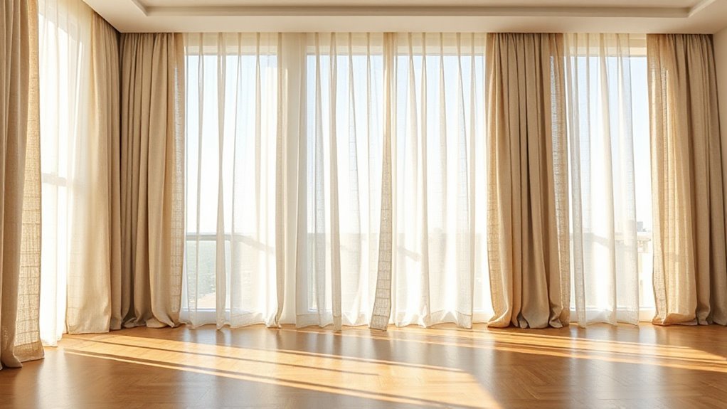 long linen curtain panels