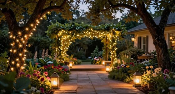 magical backyard lighting placement