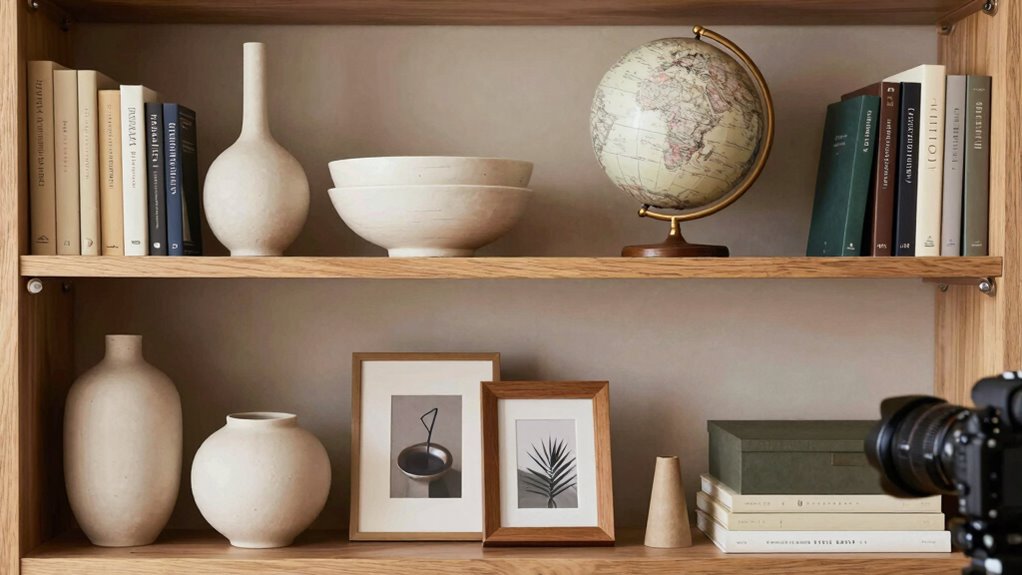 maintain shelf visual balance