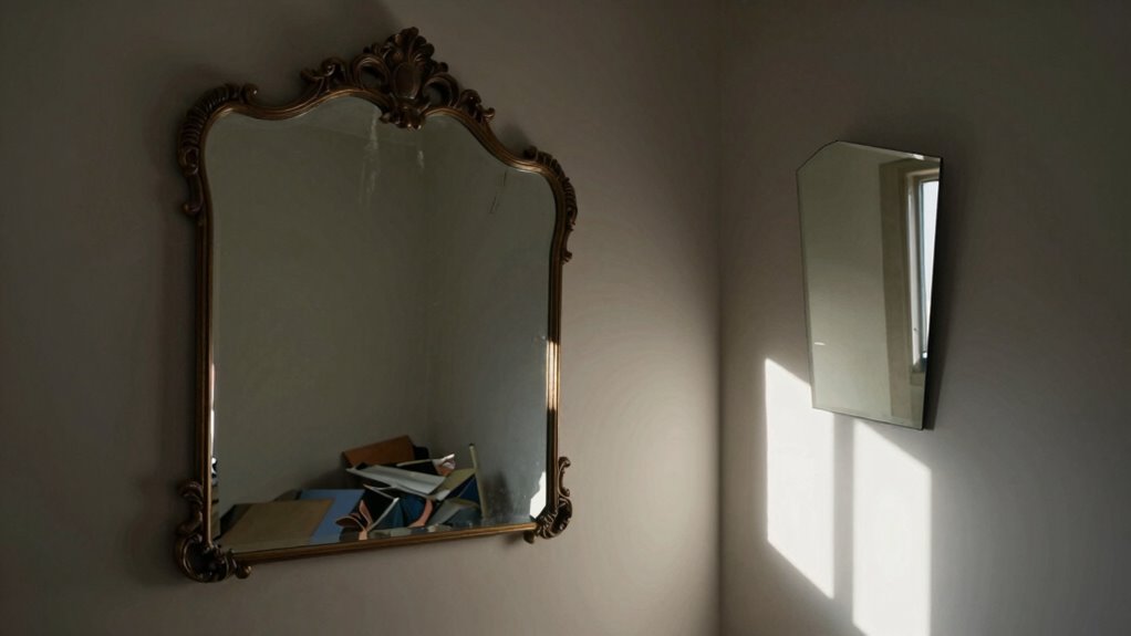 mirror placement enhances brightness