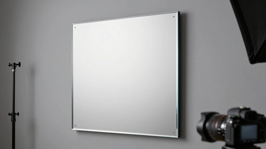 mirror positioning enhances visibility