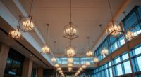 modern high ceiling chandeliers
