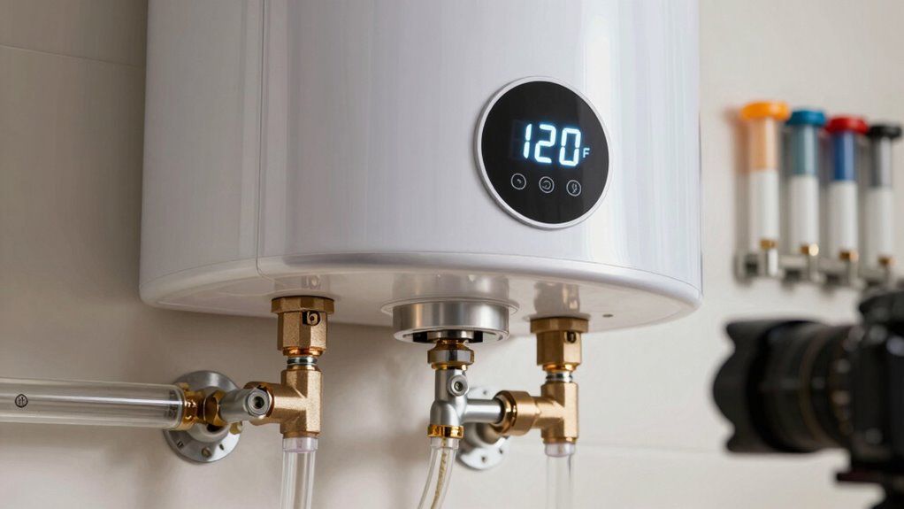 optimize water heater temperature