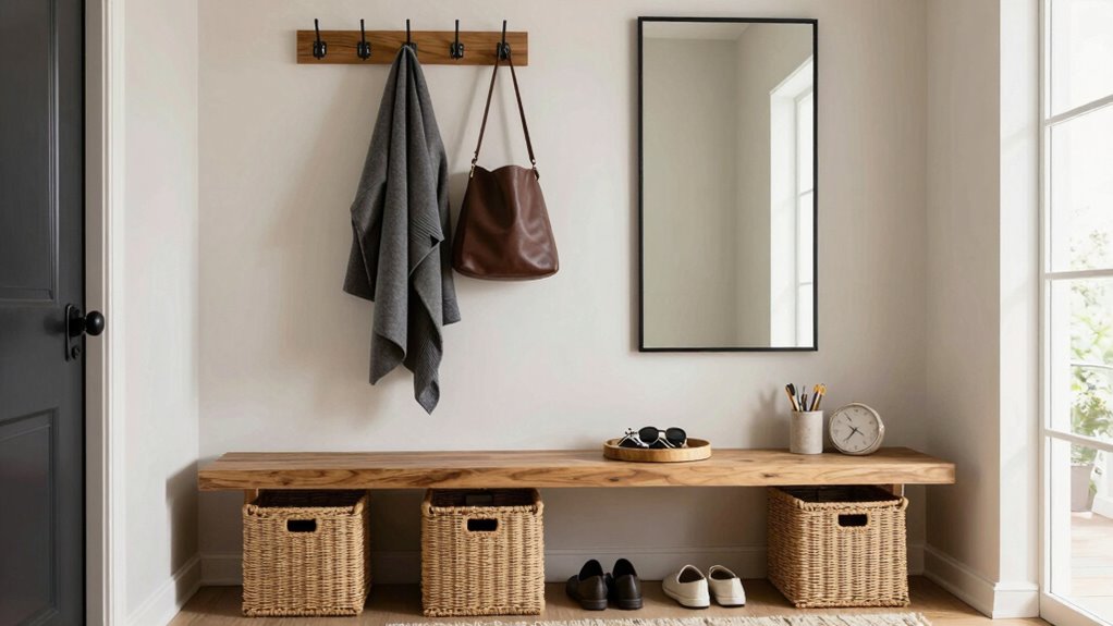 organized inviting entryway essentials