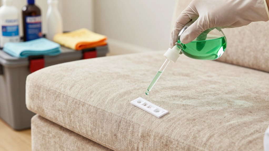 perform spot test first