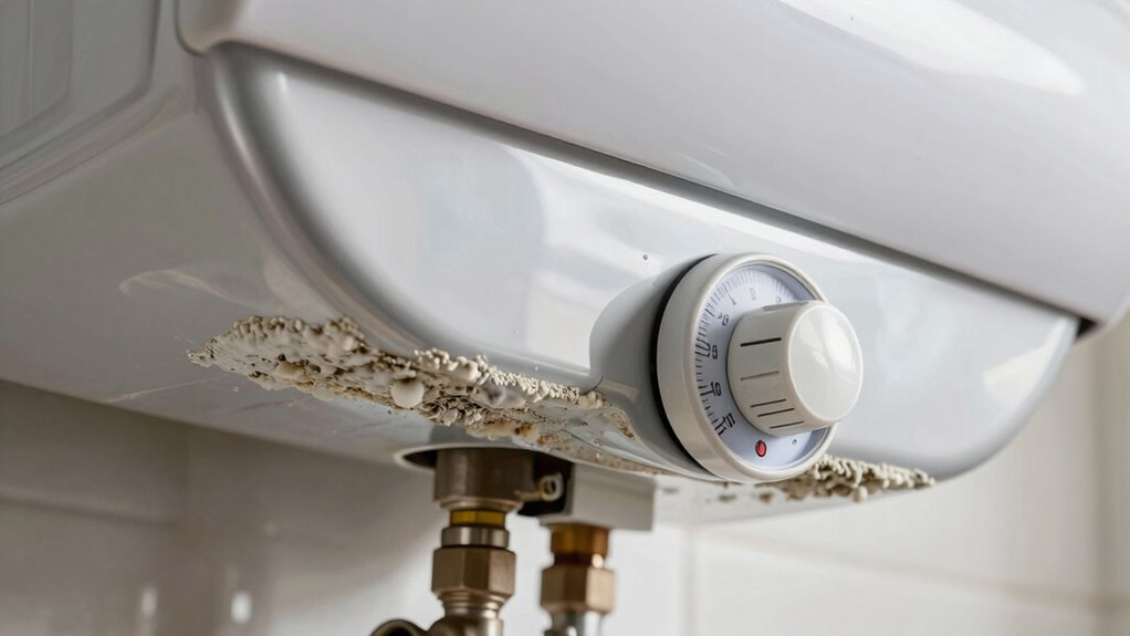 sediment buildup reduces heater efficiency