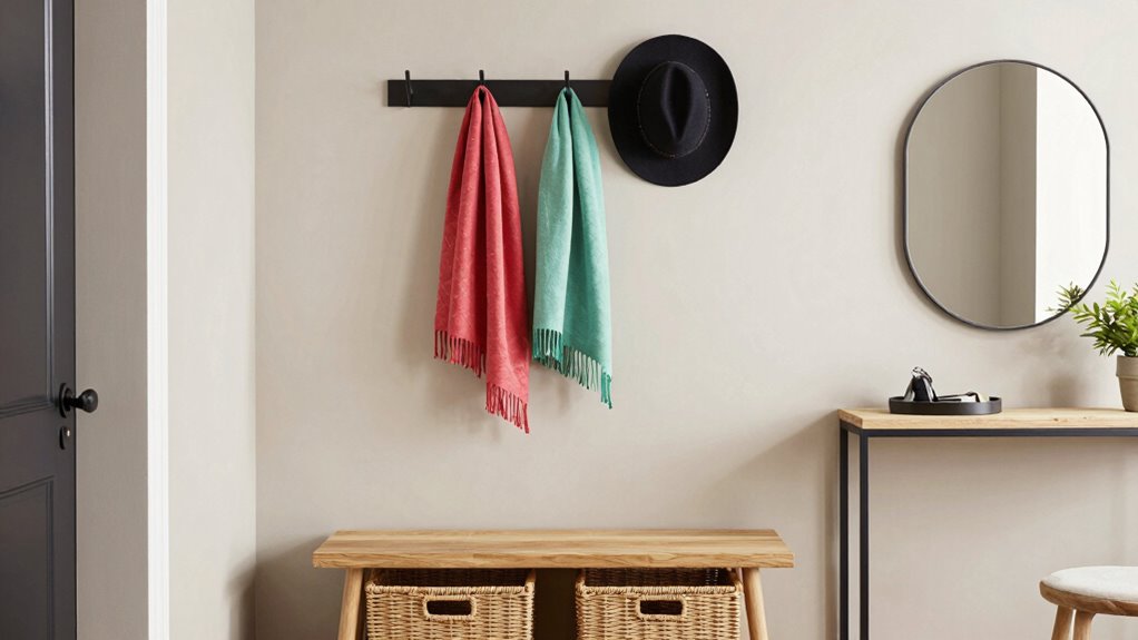stylish practical entryway organization