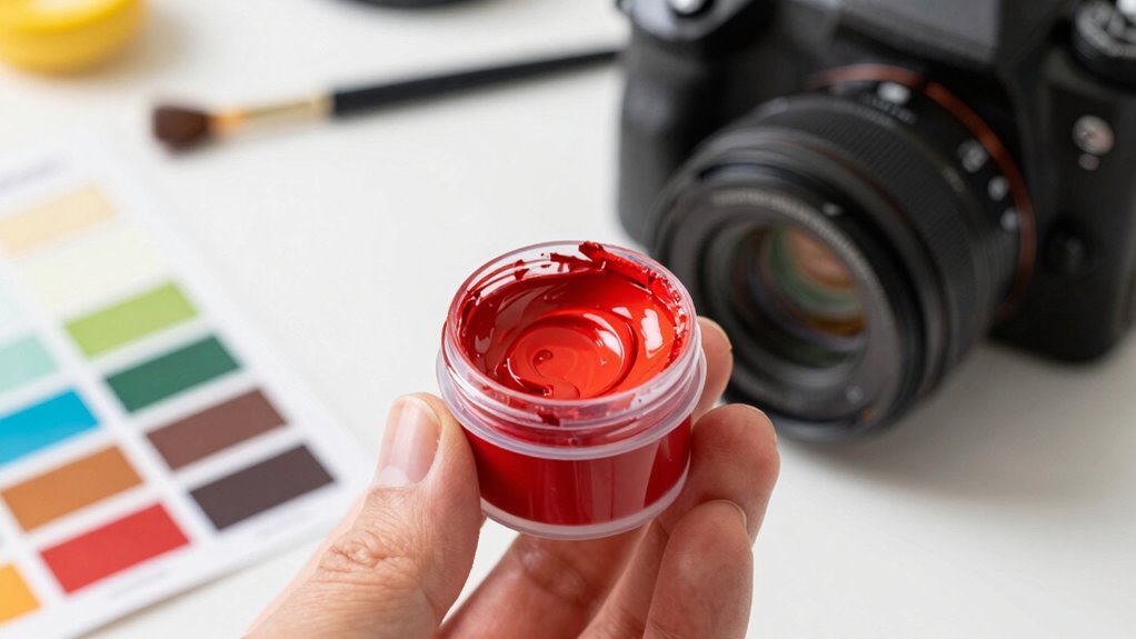 test samples in proper lighting