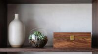 three shape shelf styling