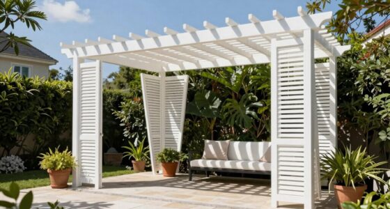 top adjustable louvered pergolas