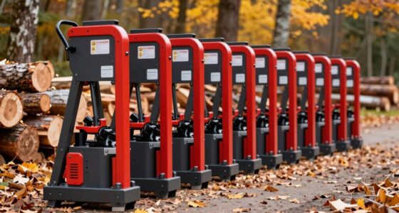 top electric log splitters