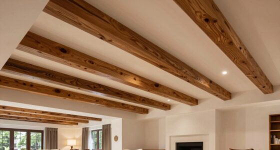 top faux wood beams
