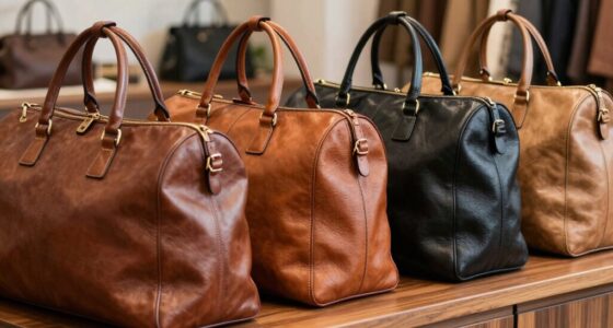 top leather travel totes