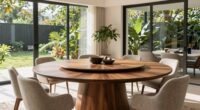 top round dining tables