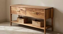 top solid wood entryway storage