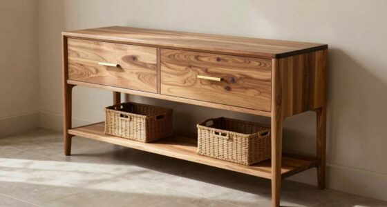 top solid wood entryway storage