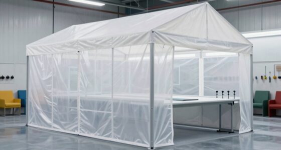 top spray booth tents