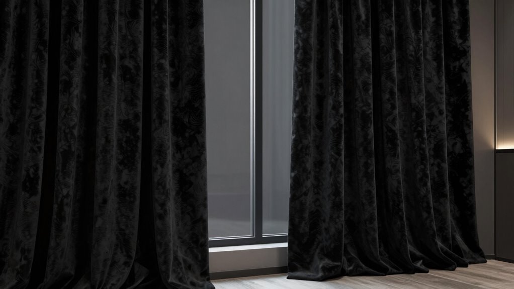 top velvet media room curtains