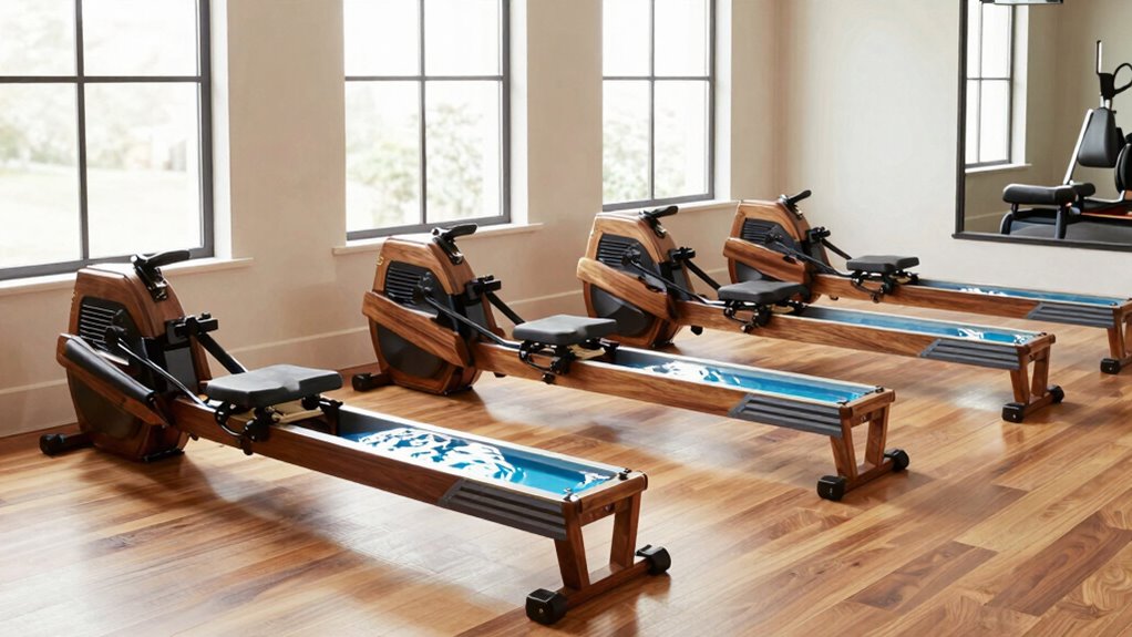 top water rowing machines
