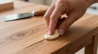 apply and smooth wood filler