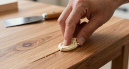 apply and smooth wood filler