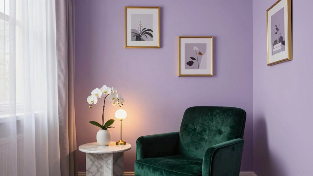 bold accent walls metallic accents