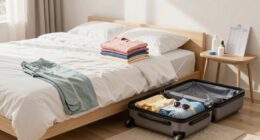 calm organized packing process
