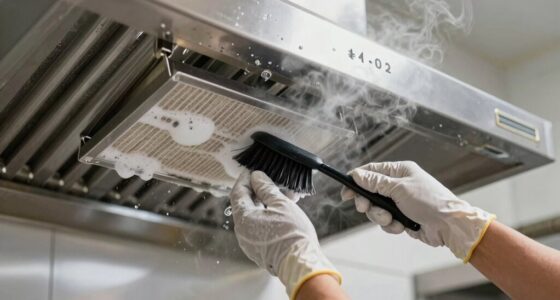 clean greasy range hoods