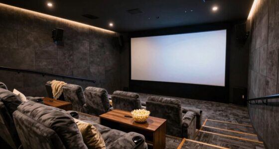 comfortable immersive home theater