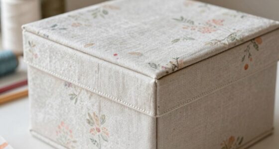 covering storage boxes with fabric