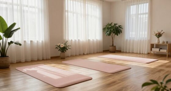 create a calming exercise area