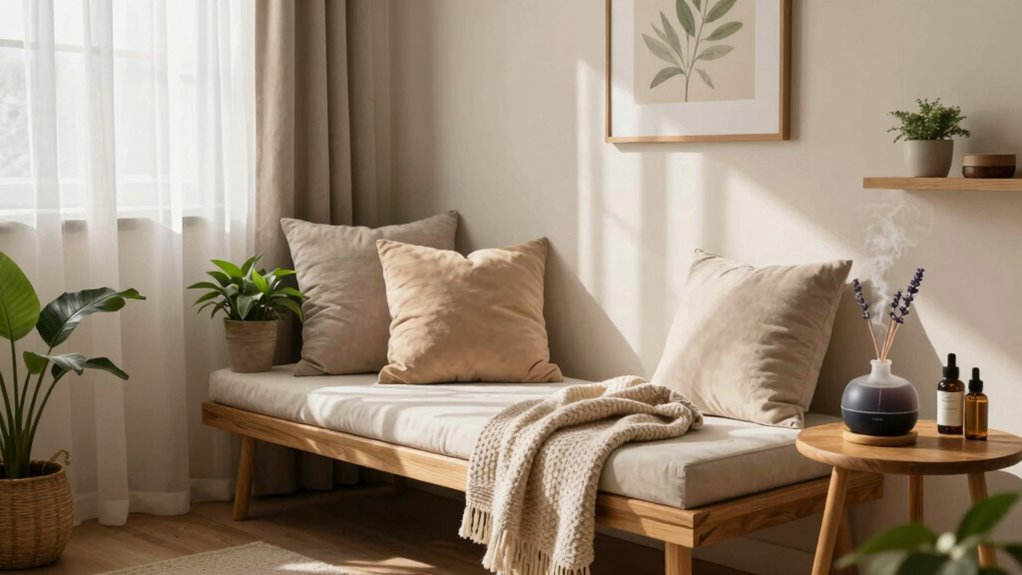 create calming mindfulness sanctuary